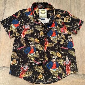 RSVLTS Kids WWE Ric Flair WOOOOO Kunuflex Shirt | Size 18-24M